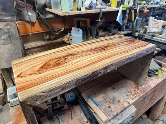 Waterfall edge coffee table